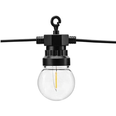 Partydeco Lichterkette Vintage Schwarz LED (5m) (1 Stk.) Partydeco Lichterkette Vintage Schwarz LED (5m) (1 Stk.)
