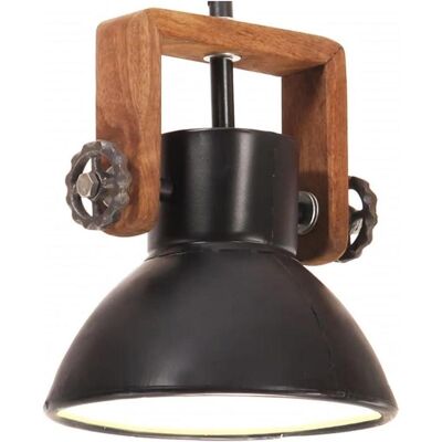 vidaXL Industrielle Pendelleuchte - E27 - 25W - Schwarz - 19cm - Industriestil vidaXL Industrielle Pendelleuchte - E27 - 25W - Schwarz - 19cm - Industriestil