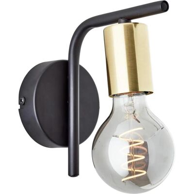 Brilliant - Kerry Wand-Spot - schwarz/messing - Wandlampe Brilliant - Kerry Wand-Spot - schwarz/messing - Wandlampe