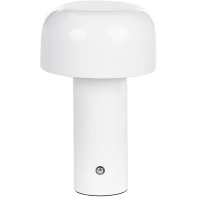 Beliani - Moderne Pilz-Tischlampe Weiß Metall Indoor Outdoor Beliani - Moderne Pilz-Tischlampe Weiß Metall Indoor Outdoor