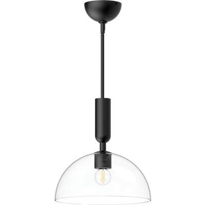 Elstead Lighting, Pendelleuchte, Elstead Jude Pendelleuchte E27 Mattes Schwarz Glas klar (E27) Elstead Lighting, Pendelleuchte, Elstead Jude Pendelleuchte E27 Mattes Schwarz Glas klar (E27)