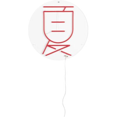 Dutchbone - Sya - Rote LED - Chinesisches Schriftzeichen - Wall Light Dutchbone - Sya - Rote LED - Chinesisches Schriftzeichen - Wall Light