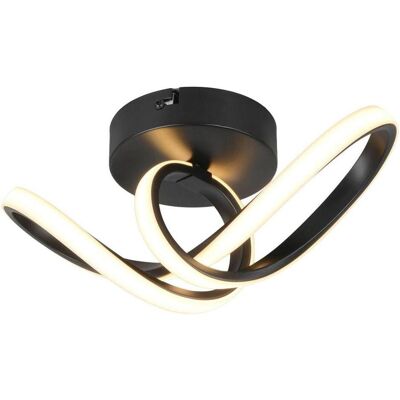 Reality, Deckenleuchte, RL LIVE YOUR LIGHT RUSA LED-Wandleuchte – 28 cm – schwarzes Metall – 7 Watt – 900 Lumen – Warmweiss (900 lm) Reality, Deckenleuchte, RL LIVE YOUR LIGHT RUSA LED-Wandleuchte – 28 cm – schwarzes Metall – 7 Watt – 900 Lumen – Warmweiss (900 lm)