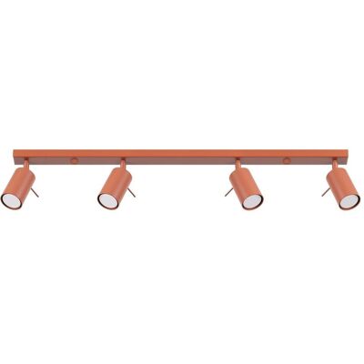 Sollux Lighting Ring Moderne Spotbeleuchtung Leiste 4 Licht Rot Ocker - Beleuchtung Sollux Lighting Ring Moderne Spotbeleuchtung Leiste 4 Licht Rot Ocker - Beleuchtung