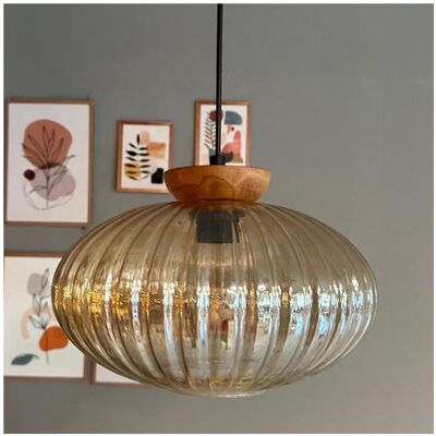Bamyum, Pendelleuchte, Elegant Pendelleuchte Glas (E27) Bamyum, Pendelleuchte, Elegant Pendelleuchte Glas (E27)