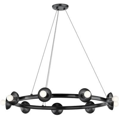 Elstead Lighting, Pendelleuchte, Elstead Palta Pendelleuchte E14 9-fach Satinschwarz Schwarz (E14) Elstead Lighting, Pendelleuchte, Elstead Palta Pendelleuchte E14 9-fach Satinschwarz Schwarz (E14)