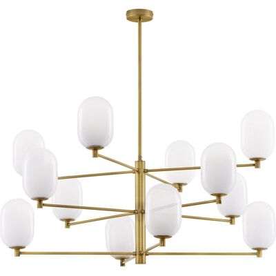 Nova Luce, Pendelleuchte, BALOR Pendelleuchte G9 12-fach Gold 92x100cm dimmbar 9009244 (G9) Nova Luce, Pendelleuchte, BALOR Pendelleuchte G9 12-fach Gold 92x100cm dimmbar 9009244 (G9)