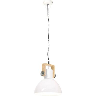 vidaXL Industrielle Hängeleuchte 25 W Weiß Rund - Hängeleuchte vidaXL Industrielle Hängeleuchte 25 W Weiß Rund - Hängeleuchte