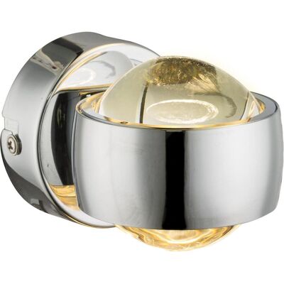 Globo Lighting Randi Wandleuchte - LED, Nickel, 7x7.5cm Globo Lighting Randi Wandleuchte - LED, Nickel, 7x7.5cm