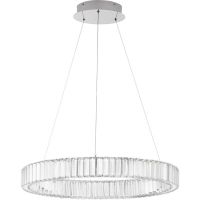 NOVA LUCE Aurelia Pendelleuchte - LED, Chrom, 60cm, 41W NOVA LUCE Aurelia Pendelleuchte - LED, Chrom, 60cm, 41W