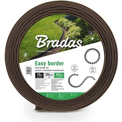 Bradas Braune Rasenkante 10m - Gartenbegrenzung Bradas Braune Rasenkante 10m - Gartenbegrenzung