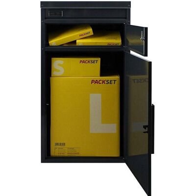 SafePost, Briefkasten, 65 TIAMAT Paketkasten anth. + 8 Schlüssel SafePost, Briefkasten, 65 TIAMAT Paketkasten anth. + 8 Schlüssel