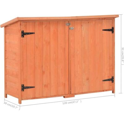 vidaXL Gartenlagerhaus (120x50x91cm) vidaXL Gartenlagerhaus (120x50x91cm)