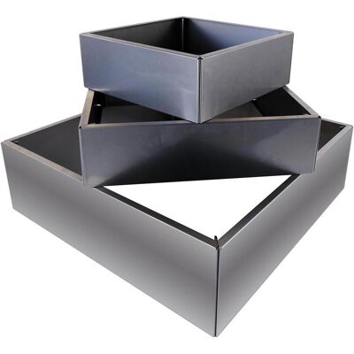 Bellissa Rasenkante, Turmbeet L 100 x B 100 x H 70 cm, 1.5 mm Corten, 3 Rahmen (100 cm) Bellissa Rasenkante, Turmbeet L 100 x B 100 x H 70 cm, 1.5 mm Corten, 3 Rahmen (100 cm)
