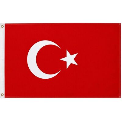 trends4cents, Fahne, Flagge Türkei 90 x 150 cm Fahne mit 2 Ösen 100g/m² Stoffgewicht Hissflagge für Mast (90 x 150 cm) trends4cents, Fahne, Flagge Türkei 90 x 150 cm Fahne mit 2 Ösen 100g/m² Stoffgewicht Hissflagge für Mast (90 x 150 cm)