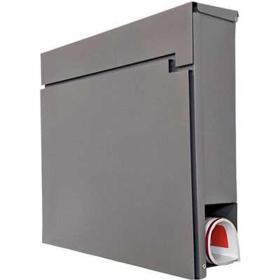 SafePost - SP810 - graualuminium - Feinstruktur matt - Wandbriefkasten SafePost - SP810 - graualuminium - Feinstruktur matt - Wandbriefkasten