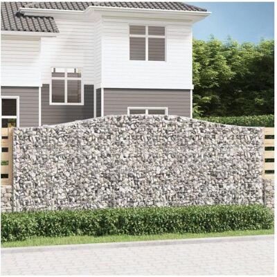 vidaXL Gebogene Gabionen 8 Stk - Gartendekoration Schalldämmung vidaXL Gebogene Gabionen 8 Stk - Gartendekoration Schalldämmung