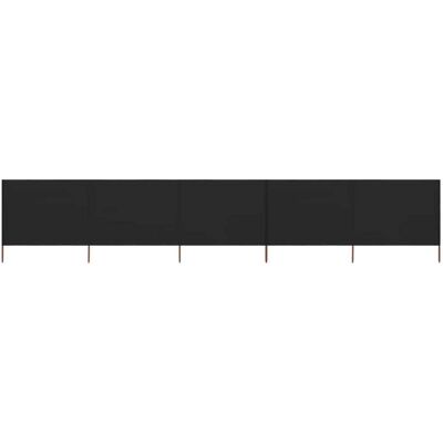 vidaXL Windschutz 600x120cm Schwarz - Windschutz vidaXL Windschutz 600x120cm Schwarz - Windschutz