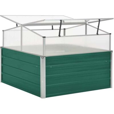 vidaXL Gewächshaus Verzinkter Stahl Grün 100x100x77cm - Gewächshaus vidaXL Gewächshaus Verzinkter Stahl Grün 100x100x77cm - Gewächshaus