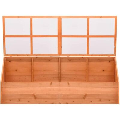 vidaXL Gewächshaus Holz 180x57x62cm - Robustes Gartenpflanzen Tunnel vidaXL Gewächshaus Holz 180x57x62cm - Robustes Gartenpflanzen Tunnel