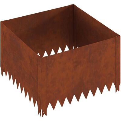 vidaXL Rasenkante, Raseneinfassung 4 Stk. 60 x 60 x 35 cm Stahl Rostig (60 cm) vidaXL Rasenkante, Raseneinfassung 4 Stk. 60 x 60 x 35 cm Stahl Rostig (60 cm)