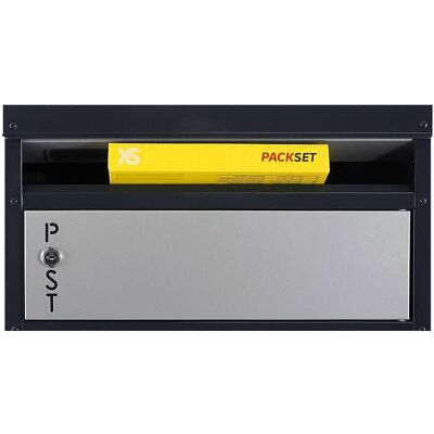 SafePost, Briefkasten, 65 TIAMAT Paketbox silber/anth + 12 Schl. SafePost, Briefkasten, 65 TIAMAT Paketbox silber/anth + 12 Schl.