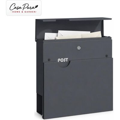 Casa Pura, Briefkasten, Briefkasten Albert (10.50 x 37 x 37 cm) Casa Pura, Briefkasten, Briefkasten Albert (10.50 x 37 x 37 cm)