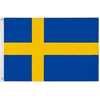 trends4cents, Fahne, Flagge Schweden 90 x 150 cm Fahne mit 2 Ösen 100g/m² Stoffgewicht Hissflagge für Mast (90 x 150 cm) trends4cents, Fahne, Flagge Schweden 90 x 150 cm Fahne mit 2 Ösen 100g/m² Stoffgewicht Hissflagge für Mast (90 x 150 cm)