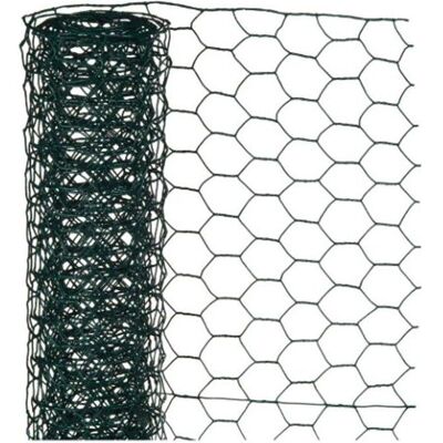 Nature, Gartenzaun, Sechseckiges Drahtgeflecht aus verzinktem Draht – NATUR – 0,5 x 3 m – 13 mm dick – Grün Nature, Gartenzaun, Sechseckiges Drahtgeflecht aus verzinktem Draht – NATUR – 0,5 x 3 m – 13 mm dick – Grün