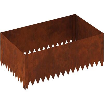 vidaXL Rasenkante, Raseneinfassung 4 Stk. 100 x 60 x 35 cm Stahl Rostig (100 cm) vidaXL Rasenkante, Raseneinfassung 4 Stk. 100 x 60 x 35 cm Stahl Rostig (100 cm)
