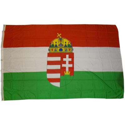 trends4cents, Fahne, Flagge Ungarn mit Wappen 90 x 150 cm Fahne mit 2 Ösen 100g/m² Stoffgewicht Hissflagge (90 x 150 cm) trends4cents, Fahne, Flagge Ungarn mit Wappen 90 x 150 cm Fahne mit 2 Ösen 100g/m² Stoffgewicht Hissflagge (90 x 150 cm)