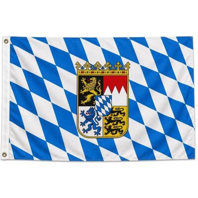 trends4cents, Fahne, Flagge Bayern Wappen 90 x 150 cm Fahne mit 2 Ösen 100g/m² Stoffgewicht Hissflagge (90 x 150 cm) trends4cents, Fahne, Flagge Bayern Wappen 90 x 150 cm Fahne mit 2 Ösen 100g/m² Stoffgewicht Hissflagge (90 x 150 cm)