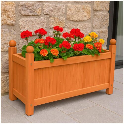 HTI-Living, Blumentopf, Blumenkasten 60 cm braun Heid (60 cm)