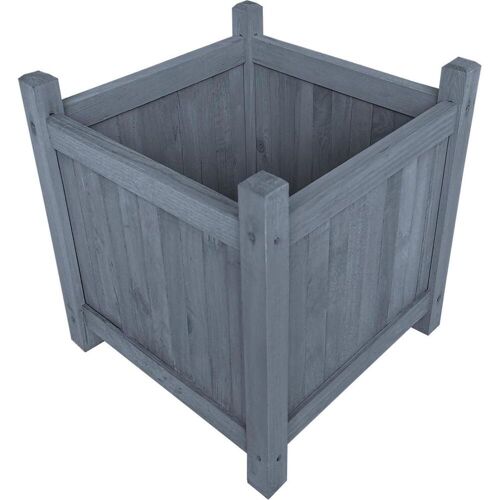 HTI-Living, Blumentopf, Blumenkasten 36 x 36 cm Grau Heidi (36 cm)