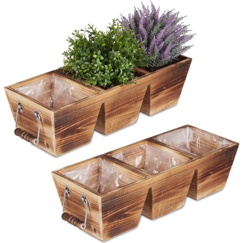 Relaxdays, Blumentopf, Blumenkasten (43.50 cm)