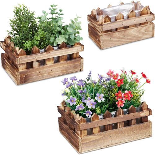 Relaxdays, Blumentopf, Blumenkasten (25.50 cm)
