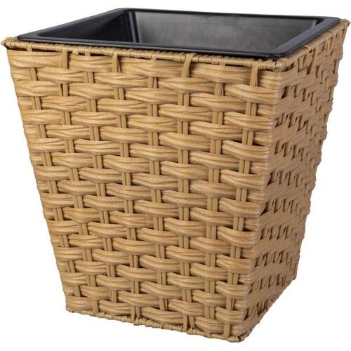 MICA Living, Blumentopf, Pflanzsäule beige - Grösse S - ca. 28 x 28 x 35cm