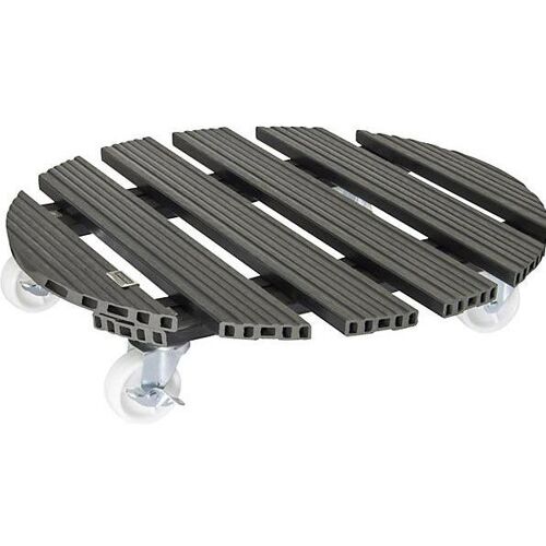 Wagner System, Pflanzenständer + Blumentreppe, Pflanzenroller Wagner WPC 50 cm anthrazit