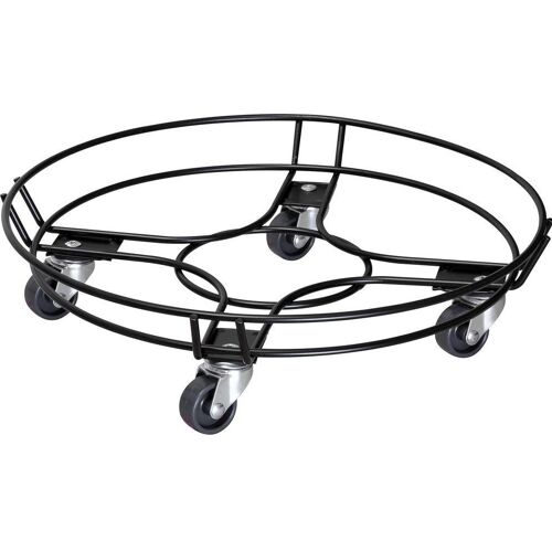 Wagner System, Pflanzenständer + Blumentreppe, Pflanzenroller WagnerSystem Stahl Ø 38 cm Tragkraft 100 kg grau