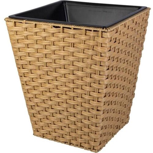 MICA Living, Blumentopf, Pflanzsäule beige - Grösse M - ca. 35 x 35 x 41 cm (35 cm)