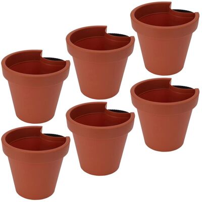 ProGarden, Blumentopf, Fallrohr-Blumentopf, rund, Regenrohrtopf, Ø 23 cm, 6er-Set (23 x 21 cm) ProGarden, Blumentopf, Fallrohr-Blumentopf, rund, Regenrohrtopf, Ø 23 cm, 6er-Set (23 x 21 cm)
