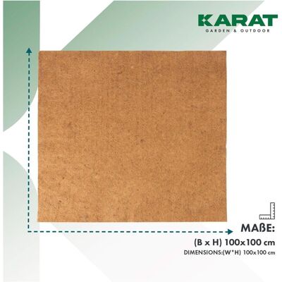 Karat - Kokos-Filzmatte - Kokos - Winter - Gartenmatte Karat - Kokos-Filzmatte - Kokos - Winter - Gartenmatte