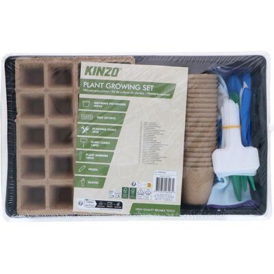 Kinzo, Anzuchttöpfe + Anzuchtschalen, Pflanzenanbau-Set 84tlg. Kinzo, Anzuchttöpfe + Anzuchtschalen, Pflanzenanbau-Set 84tlg.