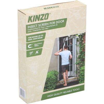 Kinzo, Fliegengitter, Insektenschutzgitter 220x100cm PE 160g (100 x 220 cm) Kinzo, Fliegengitter, Insektenschutzgitter 220x100cm PE 160g (100 x 220 cm)