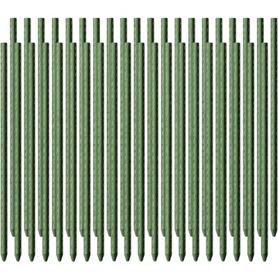 Wiltec, Pflanzen Zubehör, Toboli 40x Pflanzstäbe grün 90cm Ø11mm Rankstab Metall Kunststoff Tomatenstange (1.10 cm, 1.10 cm) Wiltec, Pflanzen Zubehör, Toboli 40x Pflanzstäbe grün 90cm Ø11mm Rankstab Metall Kunststoff Tomatenstange (1.10 cm, 1.10 cm)