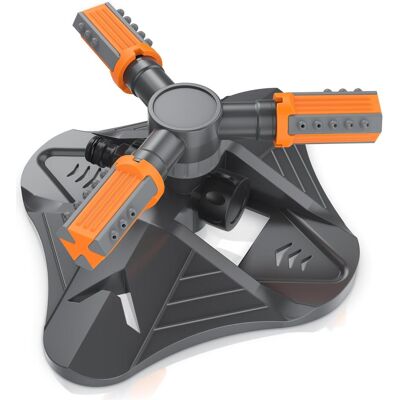 Brandson, Rasensprenger, Kreisregner, 360° Rasensprenger, 3 Arm, Garten Sprinkler, Bewässerungssystem, Gardena kompatibel (Kreisregner) Brandson, Rasensprenger, Kreisregner, 360° Rasensprenger, 3 Arm, Garten Sprinkler, Bewässerungssystem, Gardena kompatibel (Kreisregner)