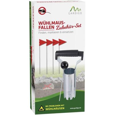Gardigo, Tiervertreiber, Wühlmausfallenlochstecher Wühlmausfallen Zubehör Set 6 tlg. Gardigo, Tiervertreiber, Wühlmausfallenlochstecher Wühlmausfallen Zubehör Set 6 tlg.