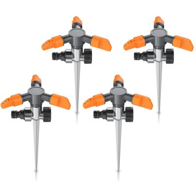 Brandson, Rasensprenger, 4x Kreisregner, 3-fach Rasensprinkler, 360° Flächenregner bis 150m², 7m Reichweite, robuster Spike (Kreisregner) Brandson, Rasensprenger, 4x Kreisregner, 3-fach Rasensprinkler, 360° Flächenregner bis 150m², 7m Reichweite, robuster Spike (Kreisregner)