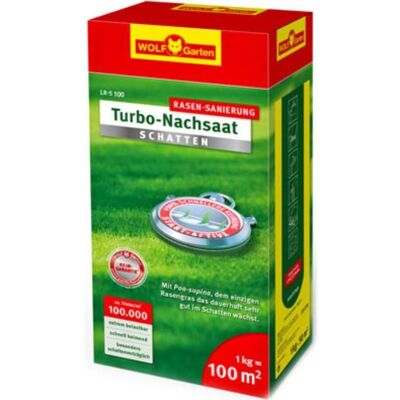 WOLF-GARTEN Turbo Rasensamen für Schatten - Rasenrenovierung 2kg WOLF-GARTEN Turbo Rasensamen für Schatten - Rasenrenovierung 2kg