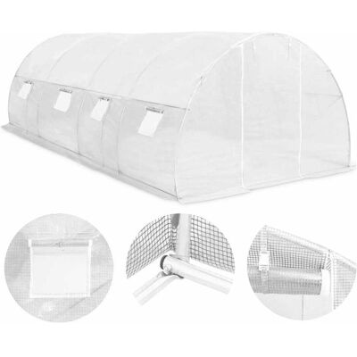 vidaXL - 18m² 600x300x200 cm - White - Gewächshaus vidaXL - 18m² 600x300x200 cm - White - Gewächshaus